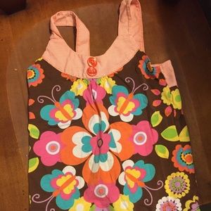 Sleeveless flower Tank Top 4T